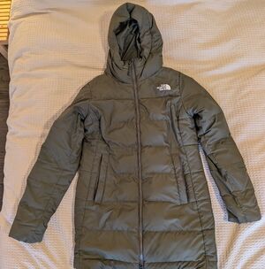 North Face Gotham Parka, Taupe Green, Medium